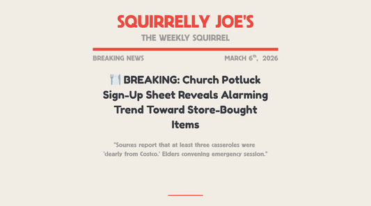 "BREAKING: Church Potluck Sign-Up Sheet Reveals Alarming Trend Toward Store-Bought Items"