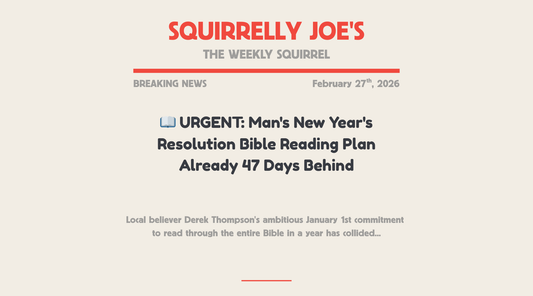 📖 URGENT: Man's New Year's Resolution Bible Reading Plan Already 47 Days Behind