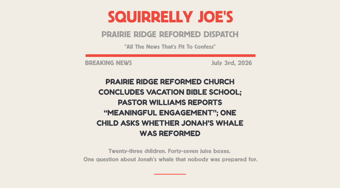Twenty-three children. Forty-seven juice boxes. One question about Jonah’s whale that nobody was prepared for.