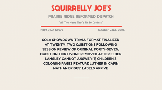 The Sola Showdown: 47 Questions Submitted, 22 Approved. An Elder Couldn’t Answer the One That Got Cut.